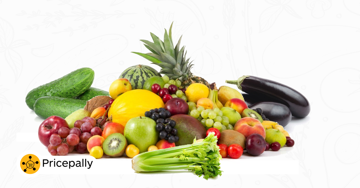 Fresh fruits and vegetables available on Pricepally