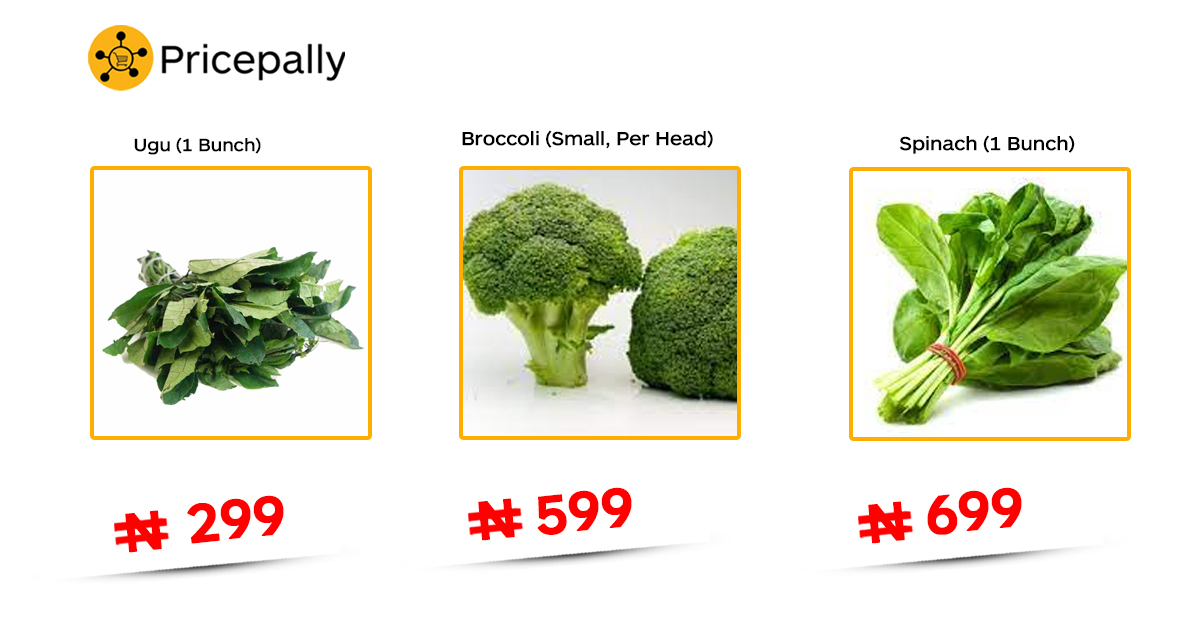 Prices of beans and folate-rich foods such as spinach and broccoli, you can buy on Pricepally 