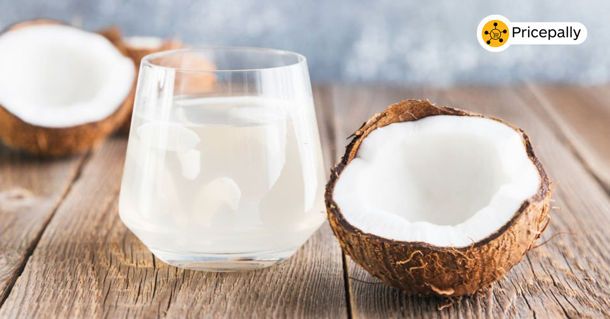 Coconut water, a low-calorie drink