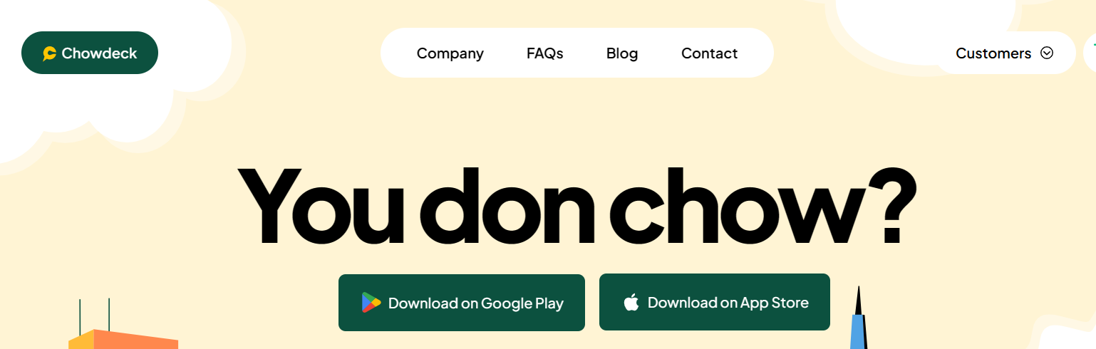 Chowdeck banner