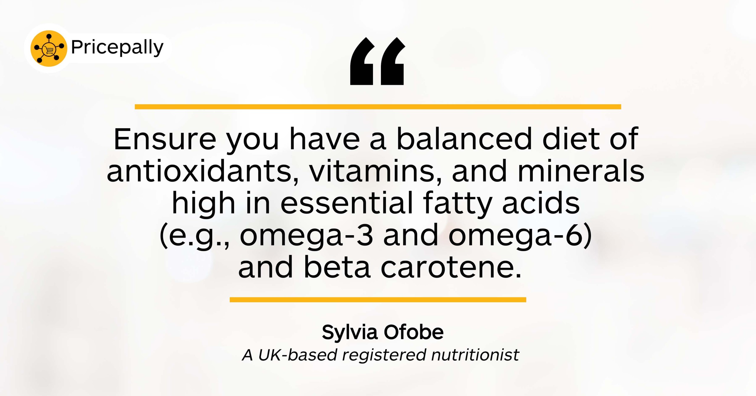 Sylvia Ofobe's explains the right diet for clear skin