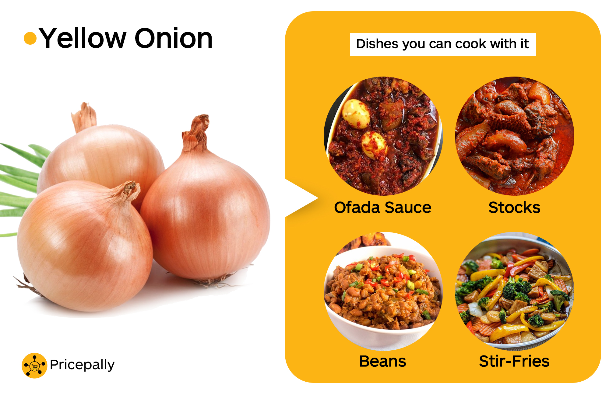 The best Nigerian dishes for yellow onions aka the "all purpose" onions