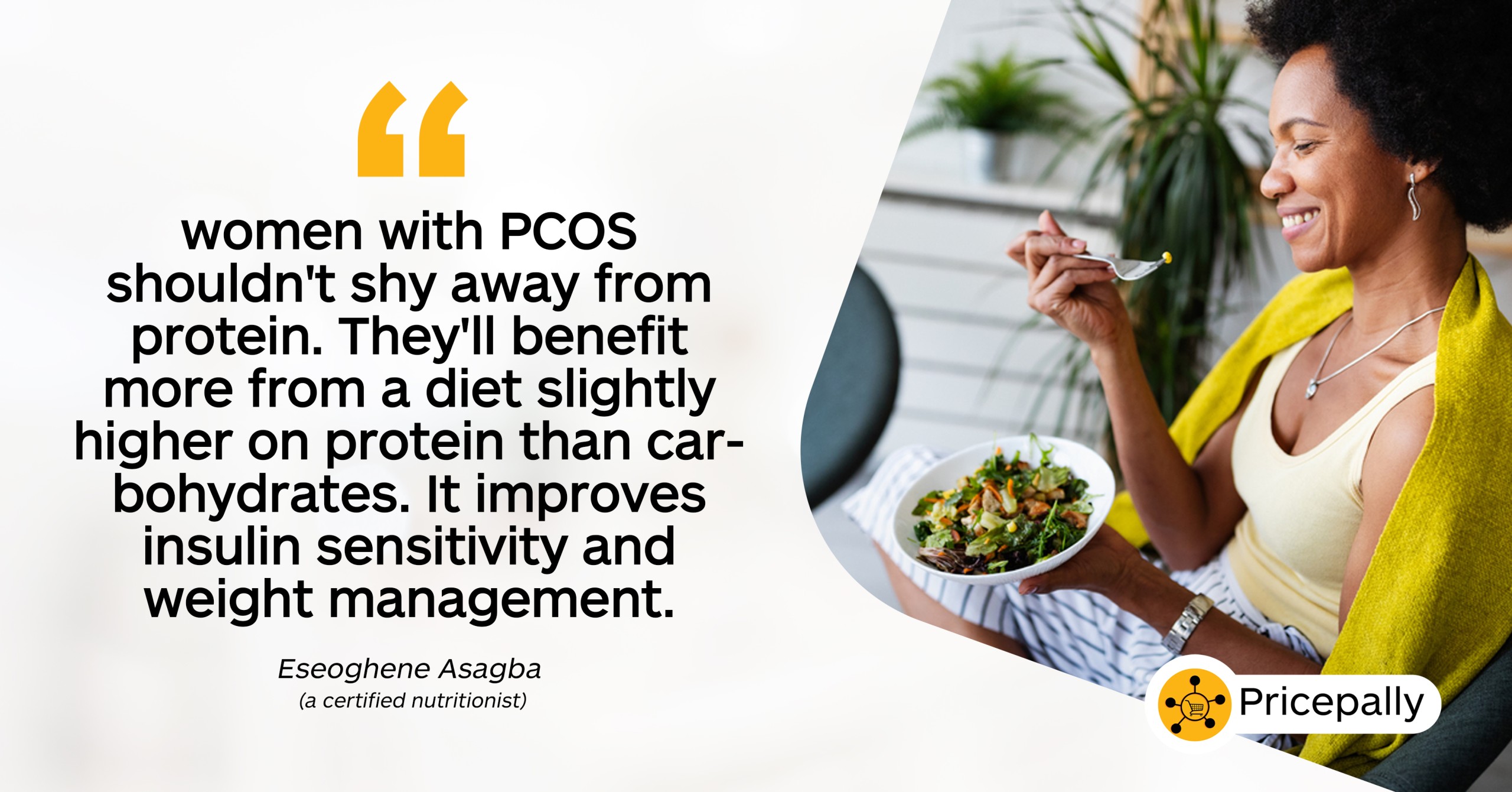 Eseogehene Asagba, a certified nutritionist, explains why women with PCOS women must elevate protein intake in their diet. 