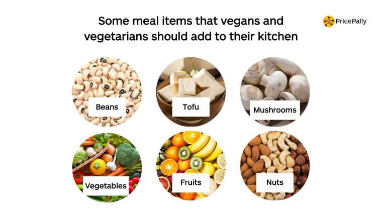 Vegan meal items...