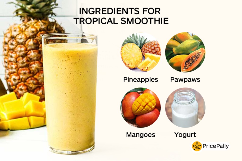 Smoothie 2 Tropical homemade smoothie